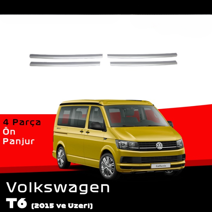 VW Transporter T6 ab 04.2015 > 4 Pcs. Front Grill Chrome 