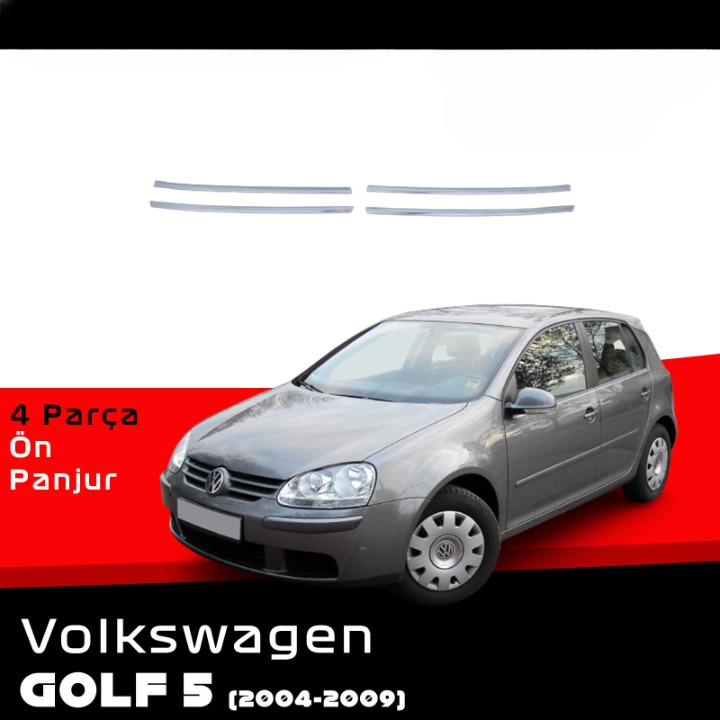 VW Golf 5 4 Pcs. 2004-2009 Ön Panjur Chrom