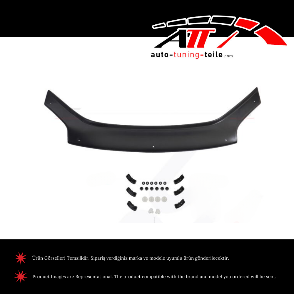 FOR MITSUBISHI L200 2007-2014 ABS FRONT HOOD WINDBREAKER